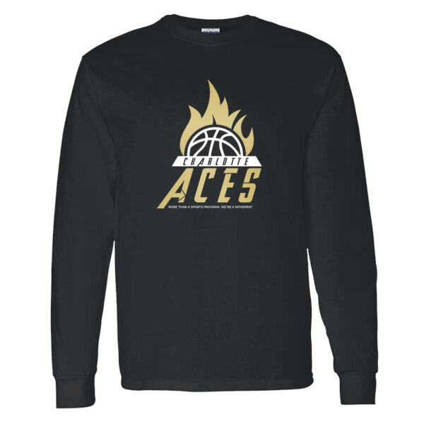Charlotte Aces Heavy Cotton 100% Cotton Long Sleeve T Shirt Thumbnail